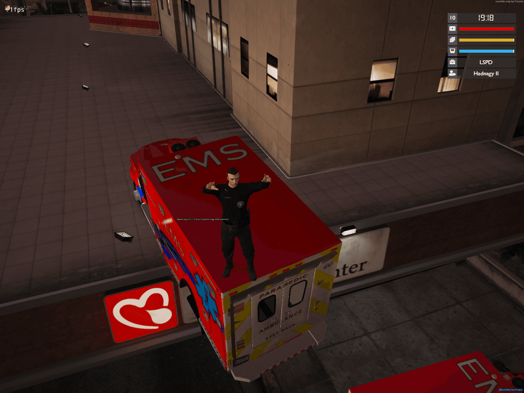 GTA cop on ambulance